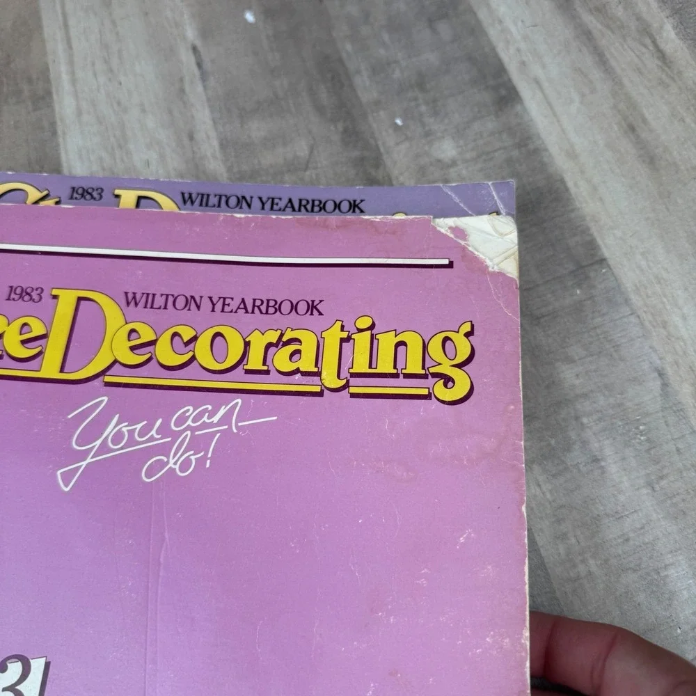 Wilton Yearbook 1983: Cake Decorating- You Can Do! 1984  Lot of 3 Books